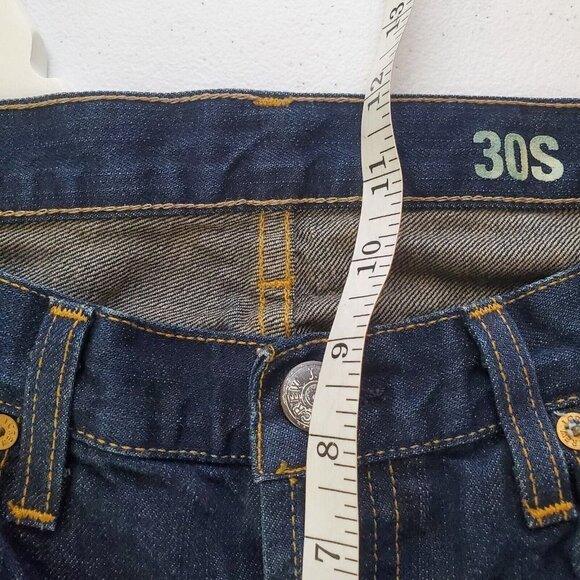 J Crew Boy Jean Women Size 30‎ S Button Fly Stretch Denim Dark Wash - Picture 9 of 13